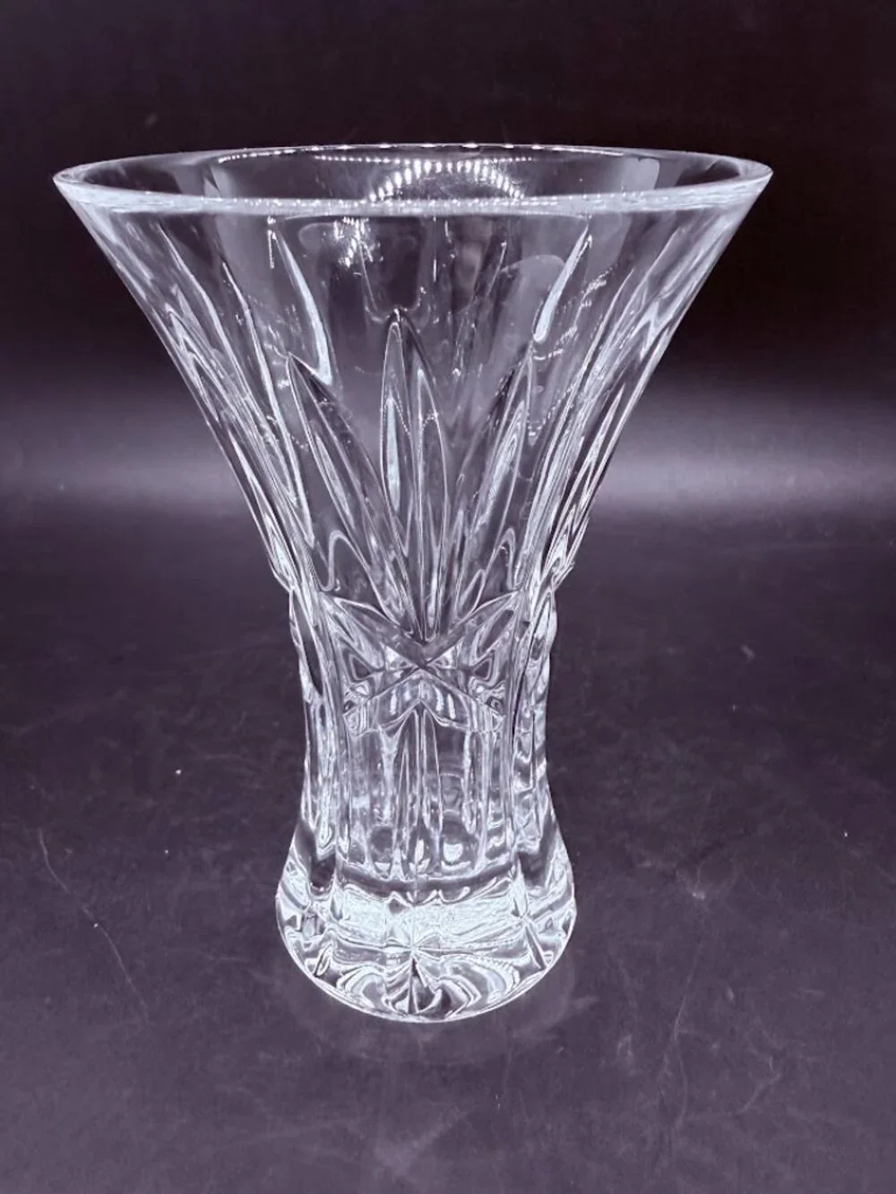 Vintage Waterford Society 1996 Crystal Flared Posy Bud Vase 4 3/8”
